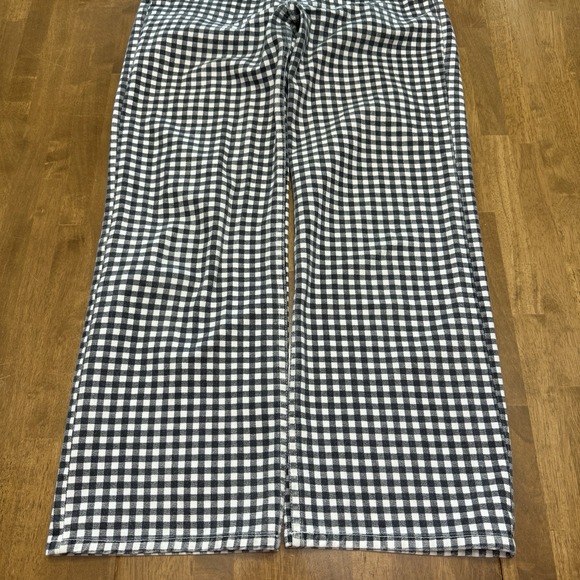 Reformation Fawcett jean women's 26 gingham check plaid preppy boho festival - Picture 3 of 15
